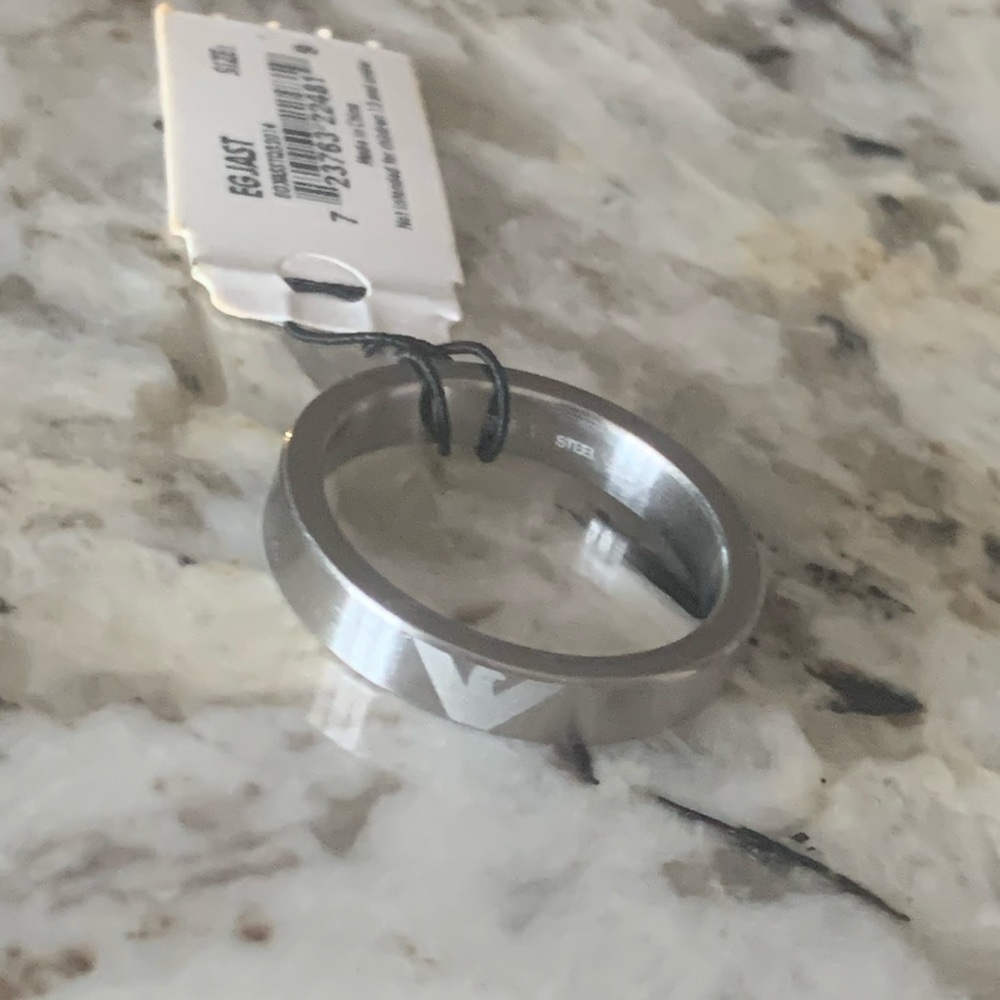 NEW Emporio Armani Stainless Steel Band, Size 9